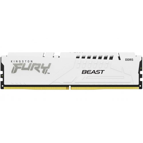 Уцінка озп Kingston DDR5 128GB (4x32GB) 5600Mhz FURY Beast White (KF556C40BWK4-128) (Розкрита упаковка, 889744) купити в Україні: Київ, Львів, Хмельницький, Тернопіль, Івано-Франківськ | Перевірка сумісності, низька ціна, відгуки, характеристики від TELEMART фото
