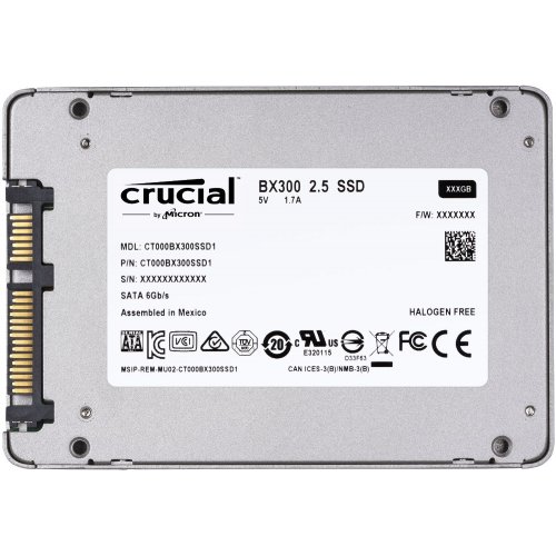 Продати SSD-диск Crucial BX300 MLC 480GB 2.5" (CT480BX300SSD1) за Trade-In у інтернет-магазині Телемарт - Київ, Дніпро, Україна фото