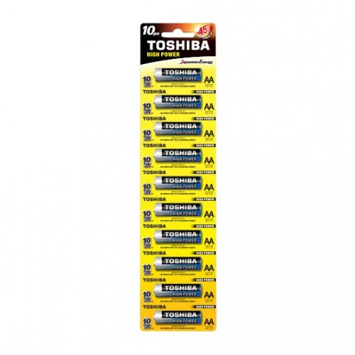 Батарейки Toshiba AA (LR6) HP Alkaline 10 шт. (152670) купити в Україні: Київ, Львів, Хмельницький, Тернопіль, Івано-Франківськ | Низька ціна, відгуки, характеристики від TELEMART фото