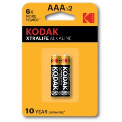 Батарейки KODAK AAA (LR03) Xtralife 2 шт. (30413399)