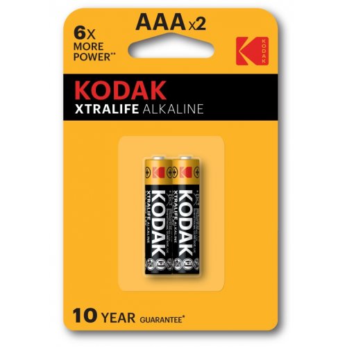 Батарейки KODAK AAA (LR03) Xtralife 2 шт. (30413399) купить в Украине: Киев, Днепр, Харьков, Одесса  | Низкая цена, отзывы, характеристики от TELEMART фото