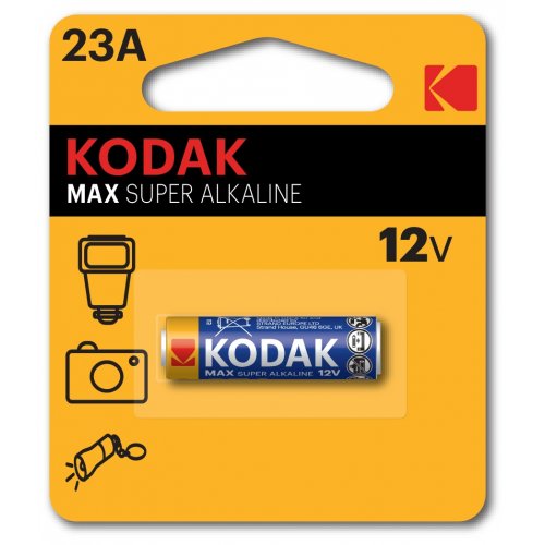 Батарейки KODAK 23A MAX Alkaline 1 шт. (30636057/B) купить в Украине: Киев, Днепр, Харьков, Одесса  | Низкая цена, отзывы, характеристики от TELEMART фото