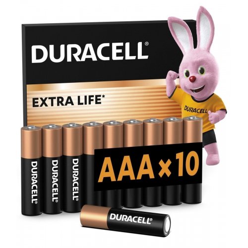 Батарейки Duracell AAA (LR03) MN2400 10 шт. (5002509/5006462/5014477/5016486) купити в Україні | Telemart фото