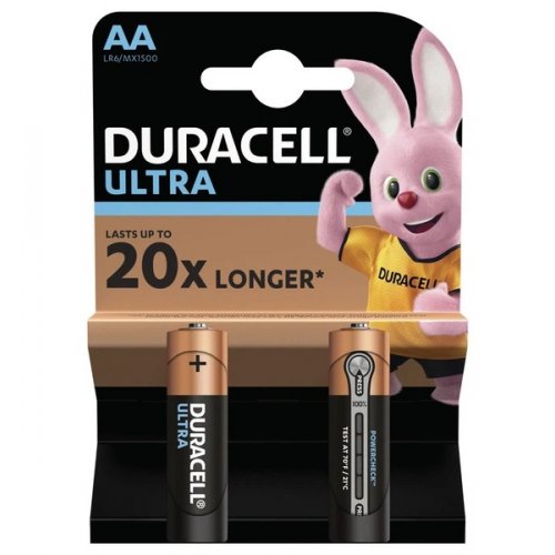 Батарейки Duracell AA (LR06) Ultra 2 шт. (5005813) купить в Украине: Киев, Днепр, Харьков, Одесса  | Низкая цена, отзывы, характеристики от TELEMART фото