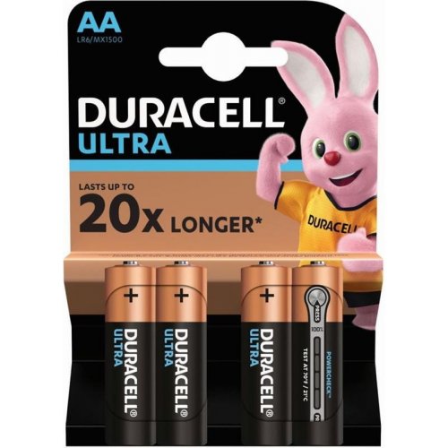 Батарейки Duracell AA (LR06) Ultra 4 шт. (5005816) купить в Украине: Киев, Днепр, Харьков, Одесса  | Низкая цена, отзывы, характеристики от TELEMART фото