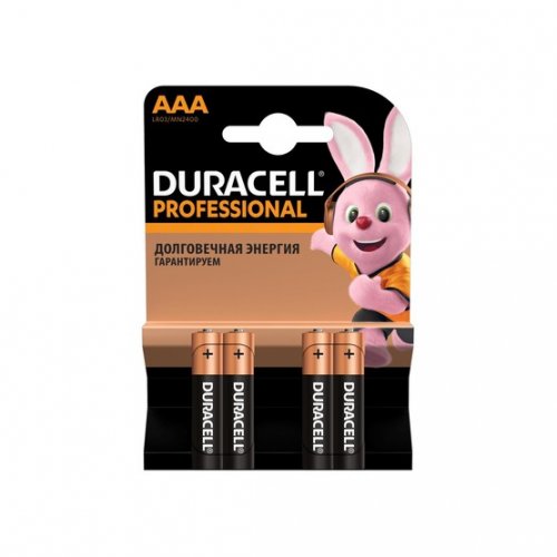 Батарейки Duracell AAA (LR03) Professional 4 шт. (5007018) купить в Украине: Киев, Днепр, Харьков, Одесса  | Низкая цена, отзывы, характеристики от TELEMART фото