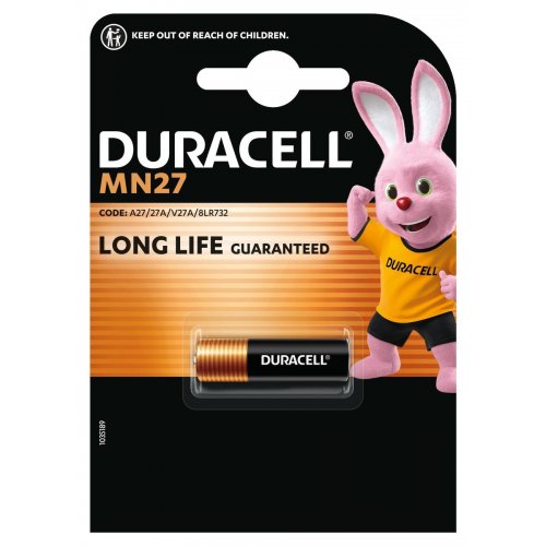Батарейки Duracell MN27 1 шт. (5007388) купить в Украине: Киев, Днепр, Харьков, Одесса  | Низкая цена, отзывы, характеристики от TELEMART фото