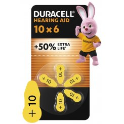 Батарейки Duracell ZA10 Hearing Aid 6 шт. (5017063/5007510/5011445)