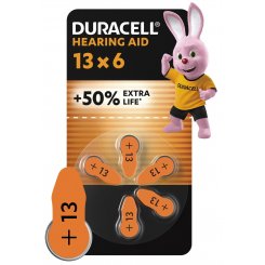 Батарейки Duracell ZA13 Hearing Aid 6 шт. (5017065/5011447/5007513)