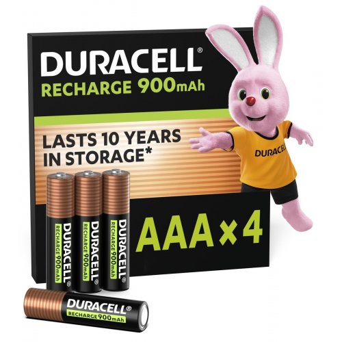Аккумулятор Duracell AAA (HR03) Ni-MH 900mAh 4 шт. (5017766/5017001/5007338) купить в Украине: Киев, Днепр, Харьков, Одесса  | Низкая цена, отзывы, характеристики от TELEMART фото