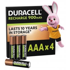Акумулятор Duracell AAA (HR03) Ni-MH 900mAh 4 шт. (5017766/5017001/5007338)