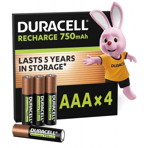 Акумулятор Duracell AAA (HR03) Ni-MH 750mAh 4 шт. (5017770/5017005/5007331) купити в Україні | Telemart фото