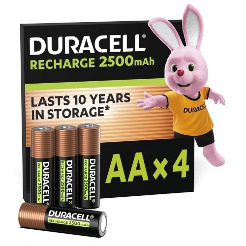 Акумулятор Duracell AA (HR6) Ni-MH 2500mAh 4 шт. (5018825/5017764/5016999/5007308) купити в Україні | Telemart фото