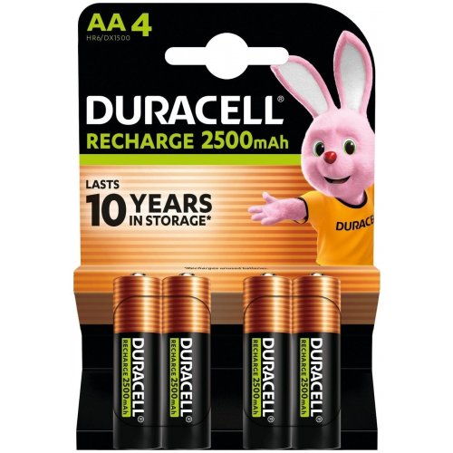 Акумулятор Duracell AA (HR6) Ni-MH 2500mAh 4 шт. (5018825/5017764/5016999/5007308) купити в Україні | Telemart фото