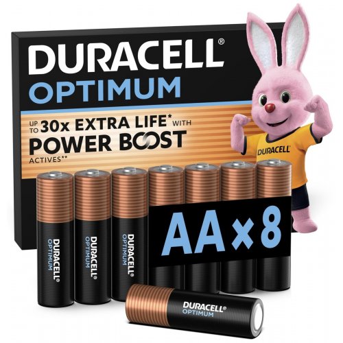 Батарейки Duracell AA (LR06) Optimum 8 шт. (5019312/5014726/5015601) купить в Украине: Киев, Днепр, Харьков, Одесса  | Низкая цена, отзывы, характеристики от TELEMART фото