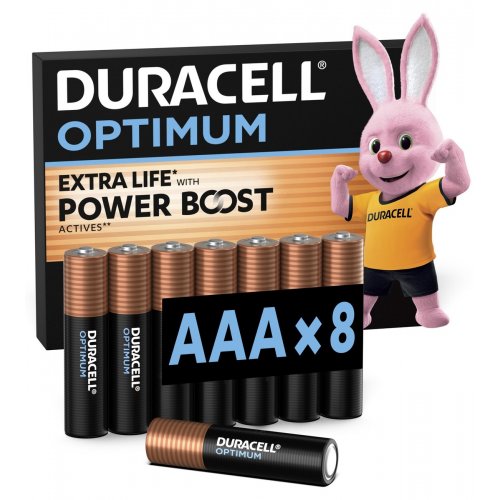 Батарейки Duracell AAA (LR03) Optimum 8 шт. (5019315/5015602) купить в Украине: Киев, Днепр, Харьков, Одесса  | Низкая цена, отзывы, характеристики от TELEMART фото