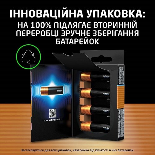 Батарейки Duracell AA (LR06) Optimum 4 шт. (5020300/5019314/5015595) купить в Украине | Telemart фото