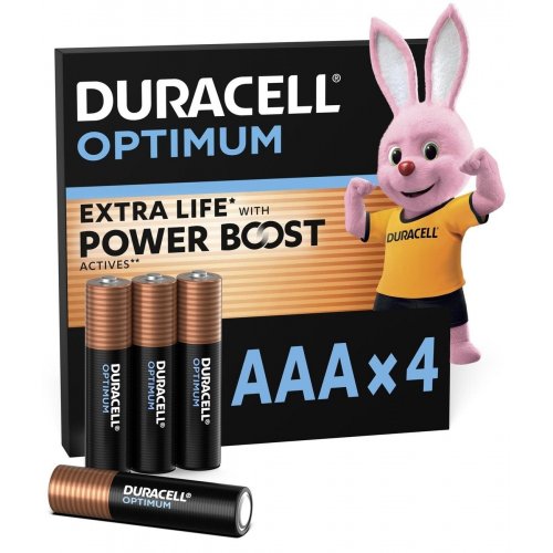 Батарейки Duracell AAA (LR03) Optimum 4 шт. (5020302/5019299/5015596) купить в Украине | Telemart фото
