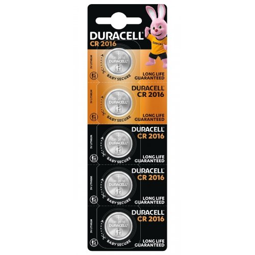 Батарейки Duracell DL2016 5 шт. (5020449/5019730/5010979) купити в Україні | Telemart фото