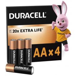 Батарейки Duracell AA (LR06) MN1500 4 шт. (5020542/5020630/5014459/5006200)