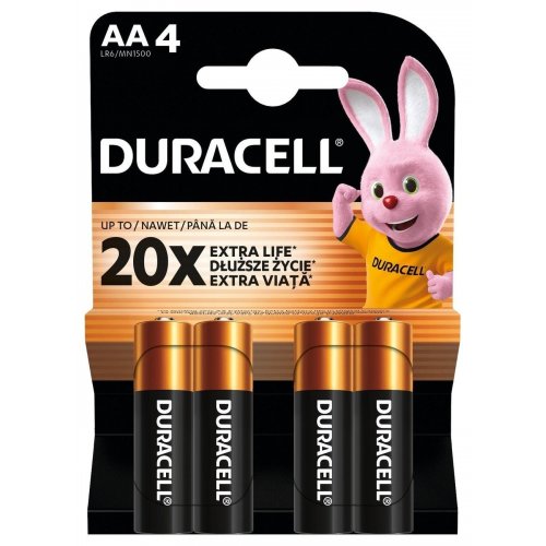 Батарейки Duracell AA (LR06) MN1500 4 шт. (5020542/5020630/5014459/5006200) купити в Україні | Telemart фото