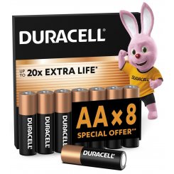 Батарейки Duracell AA (LR06) MN1500 8 шт. (5020548/5016906/5016904/5006201)