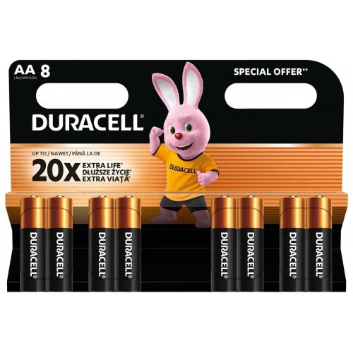 Батарейки Duracell AA (LR06) MN1500 8 шт. (5020548/5016906/5016904/5006201) купити в Україні | Telemart фото