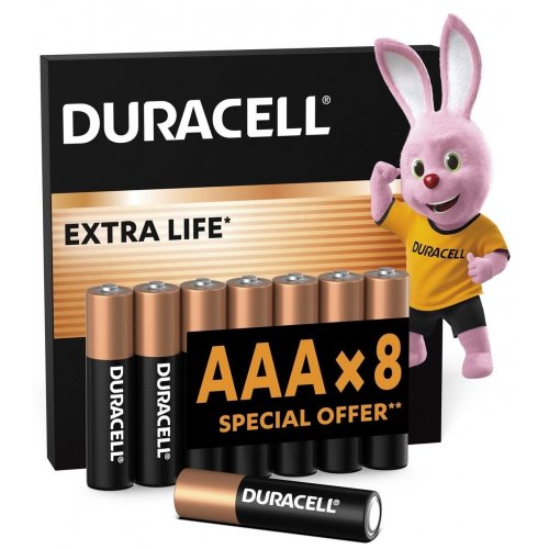 Батарейки Duracell AAA (LR03) MN2400 8 шт. (5020549/5016908/5016905/5005969) купить в Украине | Telemart фото