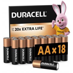 Батарейки Duracell AA (LR06) MN1500 18 шт. (5020554/5006192/5014449)