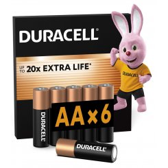 Батарейки Duracell AA (LR06) MN1500 6 шт. (5020636/5016888/5007757/5014443)