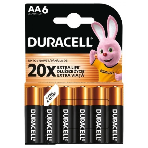 Батарейки Duracell AA (LR06) MN1500 6 шт. (5020636/5016888/5007757/5014443) купити в Україні | Telemart фото