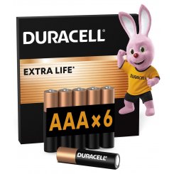 Батарейки Duracell AAA (LR03) MN2400 6 шт. (5020638/5016900/5007758/5014444)