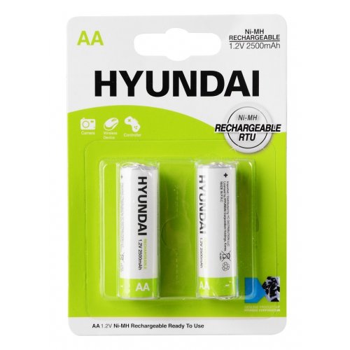 Аккумулятор Hyundai AA (HR6) 2500mAh 2 шт. (HT7005001) купить в Украине: Киев, Днепр, Харьков, Одесса  | Низкая цена, отзывы, характеристики от TELEMART фото