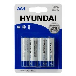 Батарейки Hyundai AA (LR6) Alkaline 4 шт. (HT7006001)