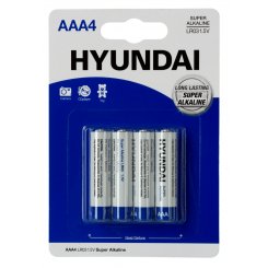 Батарейки Hyundai AAA (LR03) Alkaline 4 шт. (HT7006002)