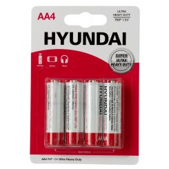 Батарейки Hyundai AA (R6) Heavy Duty 4 шт. (HT7007001)