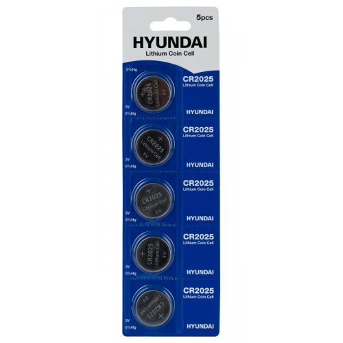 Батарейки Hyundai CR2025 5 шт. (HT7009025) купить в Украине: Киев, Днепр, Харьков, Одесса  | Низкая цена, отзывы, характеристики от TELEMART фото