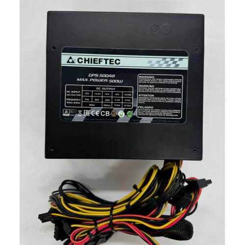 Блок живлення CHIEFTEC Smart 500W (GPS-500A8) (Відновлено продавцем, 889900) купити в Україні: Київ, Львів, Хмельницький, Тернопіль, Івано-Франківськ | Перевірка сумісності, низька ціна, відгуки, характеристики від TELEMART фото