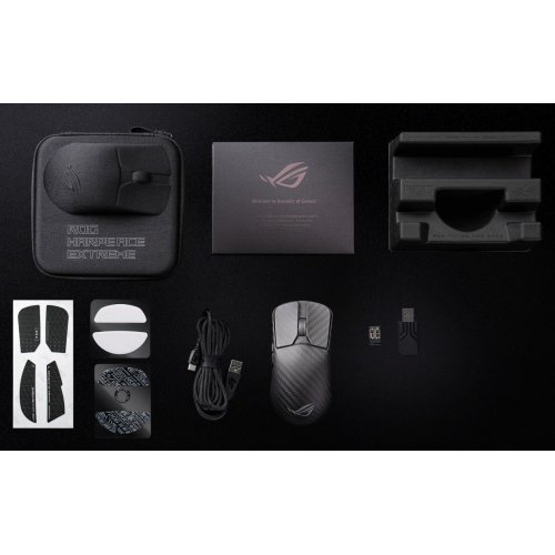 Уценка мышка Asus ROG Harpe Ace Extreme (90MP03U0-BMUA00) Black (Вскрытая упаковка, 889905) купить в Украине: Киев, Днепр, Харьков, Одесса  | Низкая цена, отзывы, характеристики от TELEMART фото