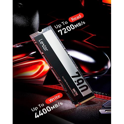 Уцінка SSD-диск Lexar NM790 3D NAND TLC 4TB M.2 (2280 PCI-E) NVMe x4 (LNM790X004T-RNNNG) (Пошкоджене пакування, 889930) купити в Україні: Київ, Львів, Хмельницький, Тернопіль, Івано-Франківськ | Перевірка сумісності, низька ціна, відгуки, характеристики від TELEMART фото
