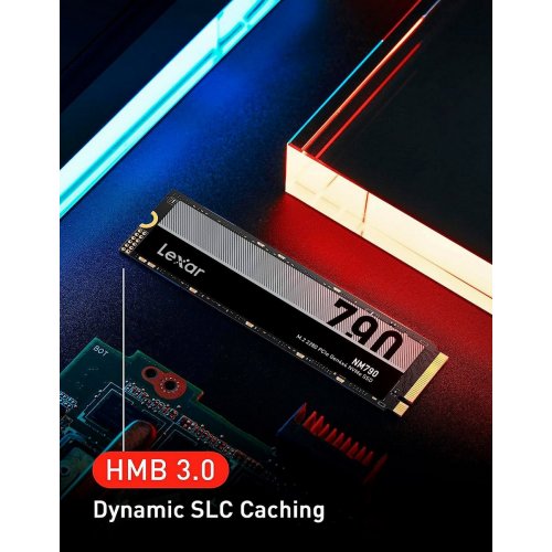 Уцінка SSD-диск Lexar NM790 3D NAND TLC 4TB M.2 (2280 PCI-E) NVMe x4 (LNM790X004T-RNNNG) (Пошкоджене пакування, 889930) купити в Україні: Київ, Львів, Хмельницький, Тернопіль, Івано-Франківськ | Перевірка сумісності, низька ціна, відгуки, характеристики від TELEMART фото
