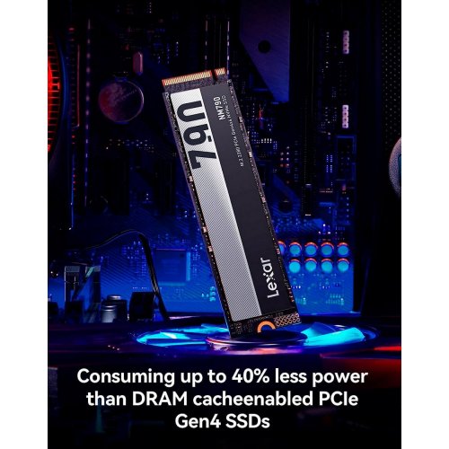 Уцінка SSD-диск Lexar NM790 3D NAND TLC 4TB M.2 (2280 PCI-E) NVMe x4 (LNM790X004T-RNNNG) (Пошкоджене пакування, 889930) купити в Україні: Київ, Львів, Хмельницький, Тернопіль, Івано-Франківськ | Перевірка сумісності, низька ціна, відгуки, характеристики від TELEMART фото