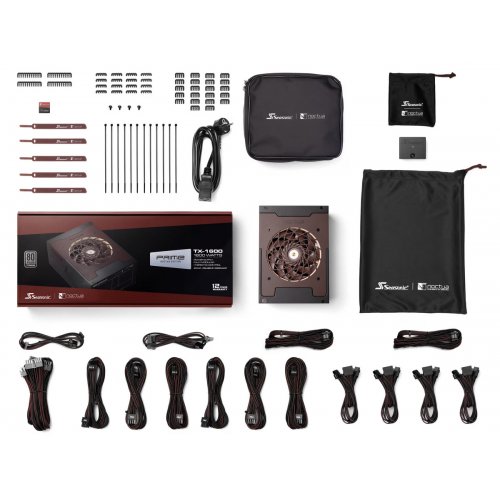 Блок живлення Seasonic Prime TX-1600W ATX 3.1 Noctua Edition (PRIME TX 1600-ATX31 NOCTUA EDITION) купити в Україні: Київ, Львів, Хмельницький, Тернопіль, Івано-Франківськ | Перевірка сумісності, низька ціна, відгуки, характеристики від TELEMART фото