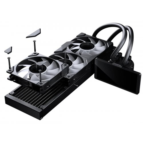 Готова СВО Phanteks Glacier One 360M25 LCD (0886523004202) Black купити в Україні: Київ, Львів, Хмельницький, Тернопіль, Івано-Франківськ | Перевірка сумісності, низька ціна, відгуки, характеристики від TELEMART фото