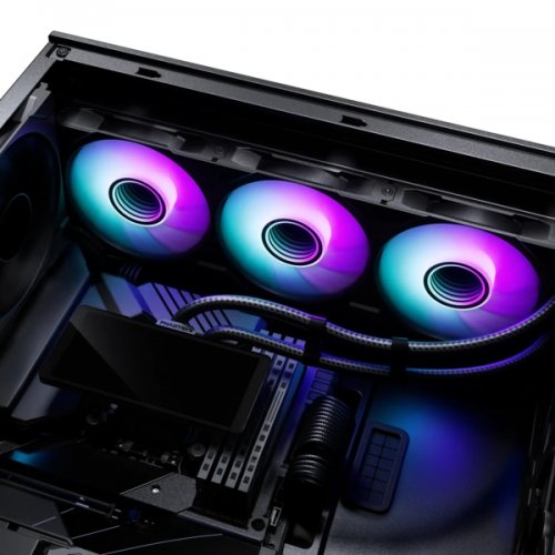 Готова СВО Phanteks Glacier One 360M25 LCD (0886523004202) Black купити в Україні: Київ, Львів, Хмельницький, Тернопіль, Івано-Франківськ | Перевірка сумісності, низька ціна, відгуки, характеристики від TELEMART фото