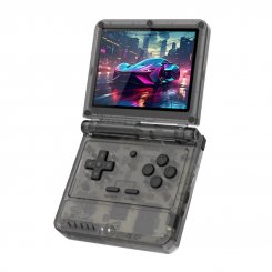 Портативная ретро-консоль Powkiddy v90s 64GB Transparent Black