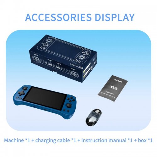Портативная игровая консоль Powkiddy x55 64GB White купить в Украине: Киев, Днепр, Харьков, Одесса  | Низкая цена, отзывы, характеристики от TELEMART фото