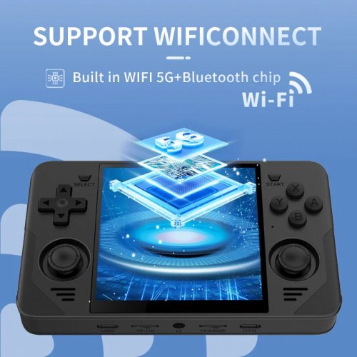 Портативная игровая консоль Powkiddy RGB30 64GB Blue купить в Украине: Киев, Днепр, Харьков, Одесса  | Низкая цена, отзывы, характеристики от TELEMART фото