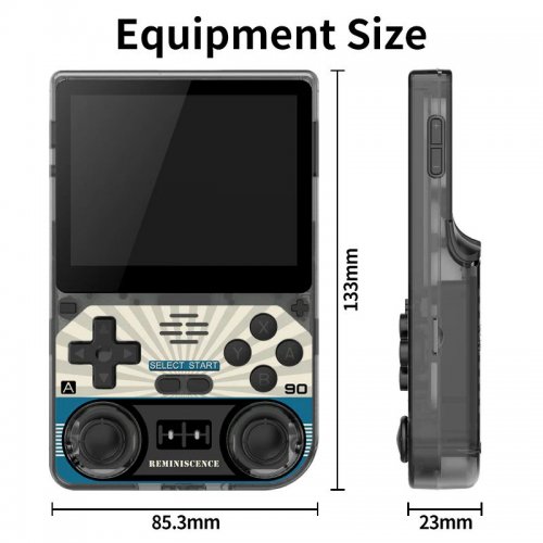 Портативная игровая консоль Powkiddy V20 64GB Transparent Black купить в Украине: Киев, Днепр, Харьков, Одесса  | Низкая цена, отзывы, характеристики от TELEMART фото
