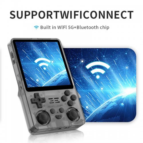 Портативная игровая консоль Powkiddy RGB20SX 64GB Transparent Blue купить в Украине: Киев, Днепр, Харьков, Одесса  | Низкая цена, отзывы, характеристики от TELEMART фото